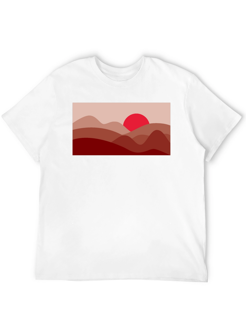 Sunset Mountain T-Shirt - Stylish Graphic Tee