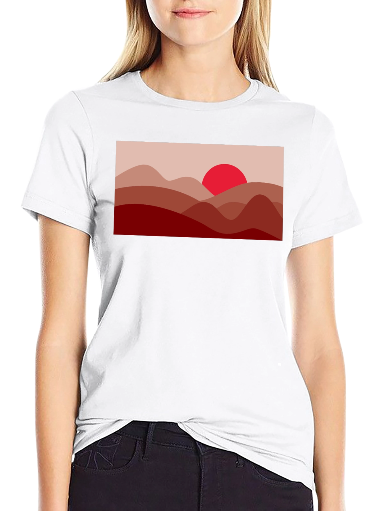 Sunset Mountain T-Shirt - Stylish Graphic Tee