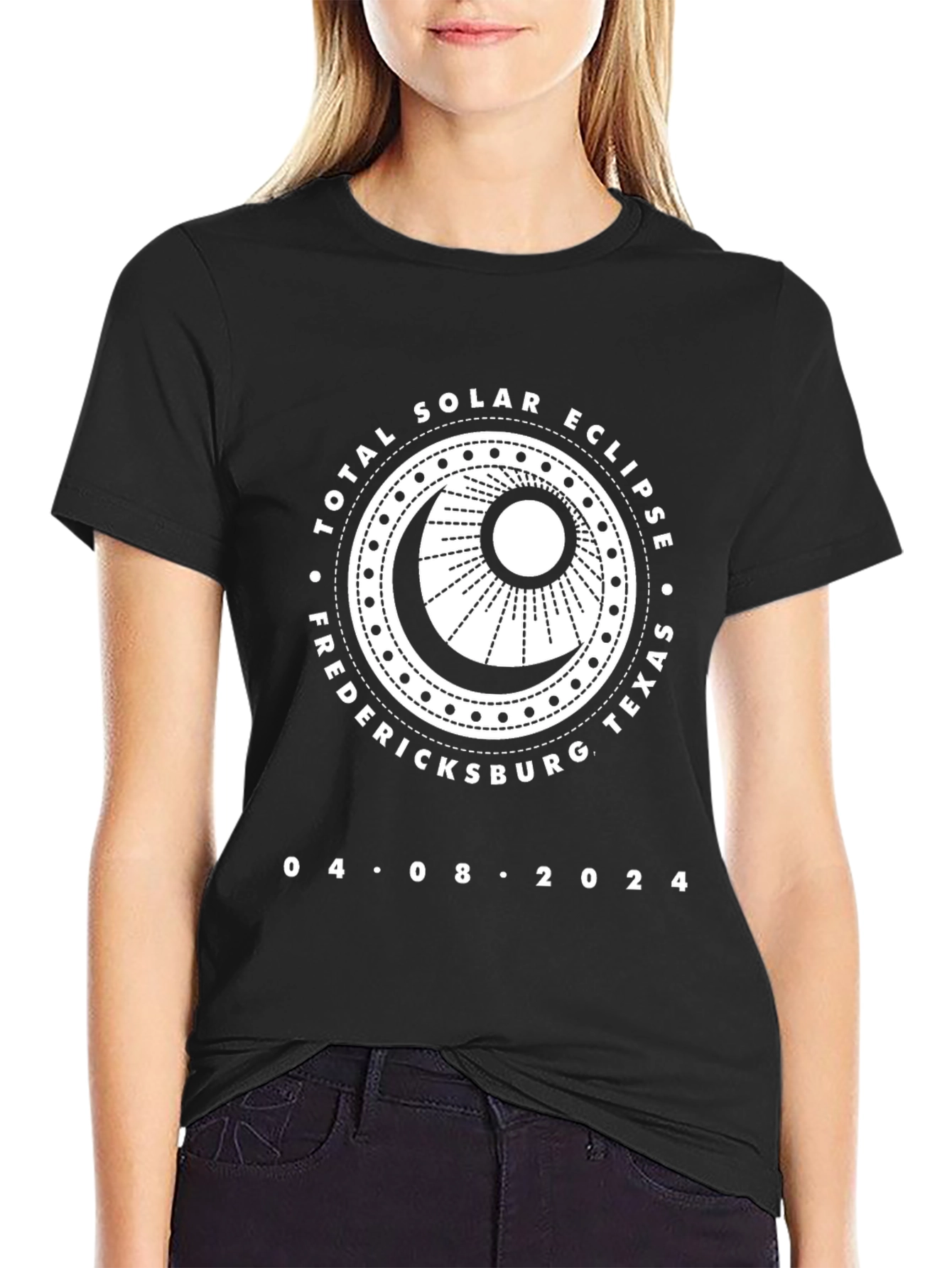 Total Solar Eclipse Fredericksburg Texas T-Shirt