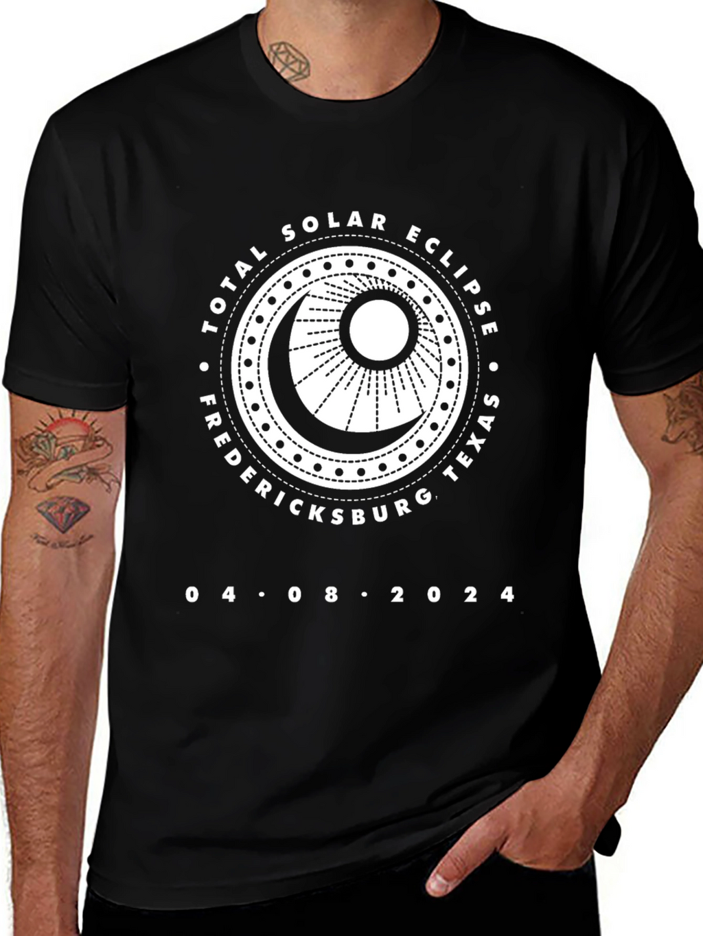 Total Solar Eclipse Fredericksburg Texas T-Shirt