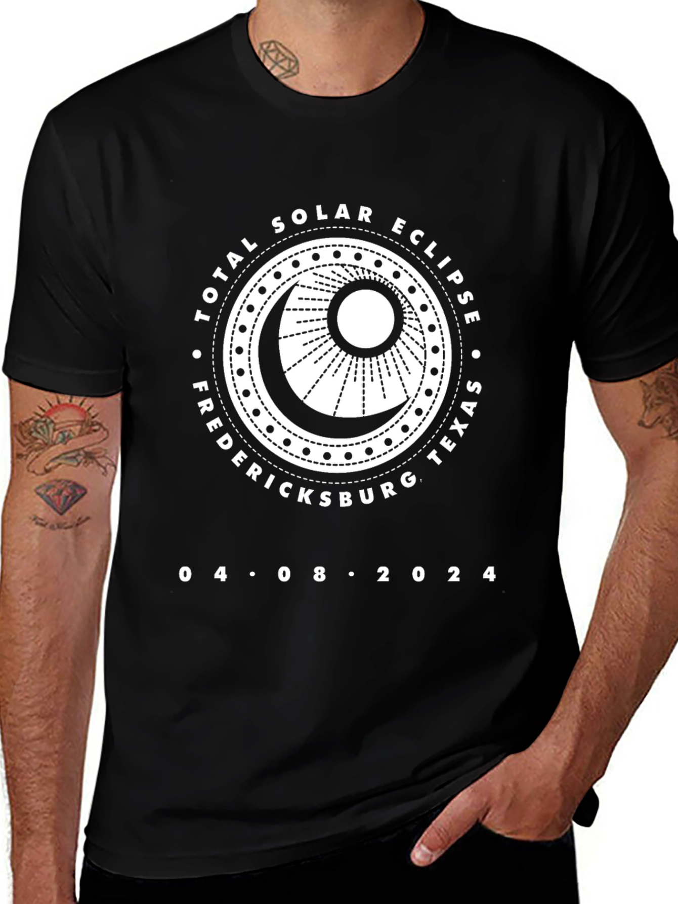 Total Solar Eclipse Fredericksburg Texas T-Shirt