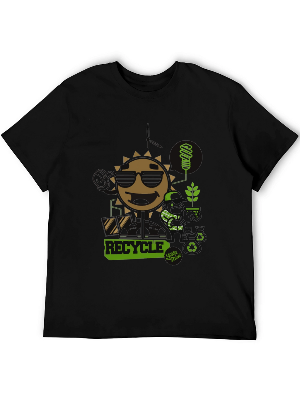 Eco-Friendly Recycle Graphic Tee