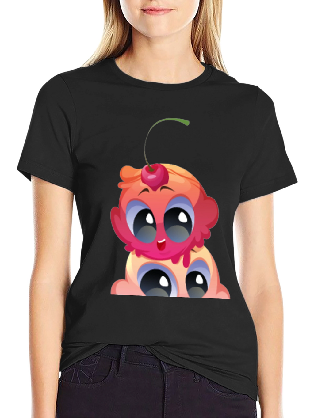 Cartoon Ice Cream Graphic Tee