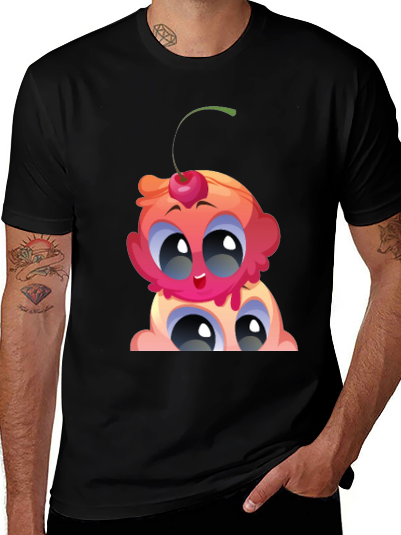 Cartoon Ice Cream Graphic Tee