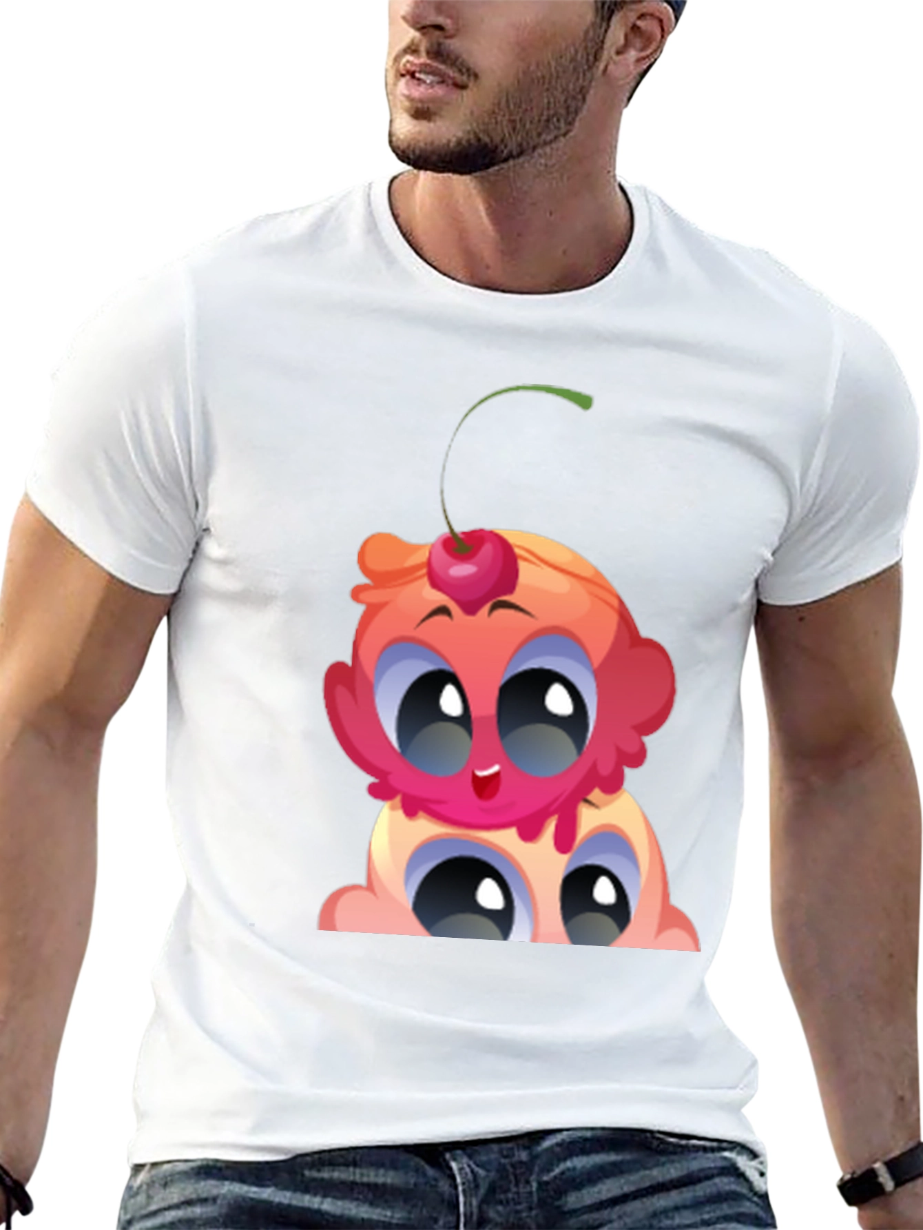 Cartoon Ice Cream Graphic Tee