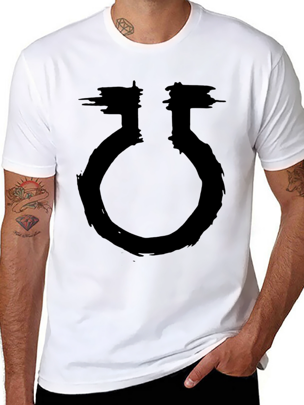 Grunge Symbol Black T-Shirt