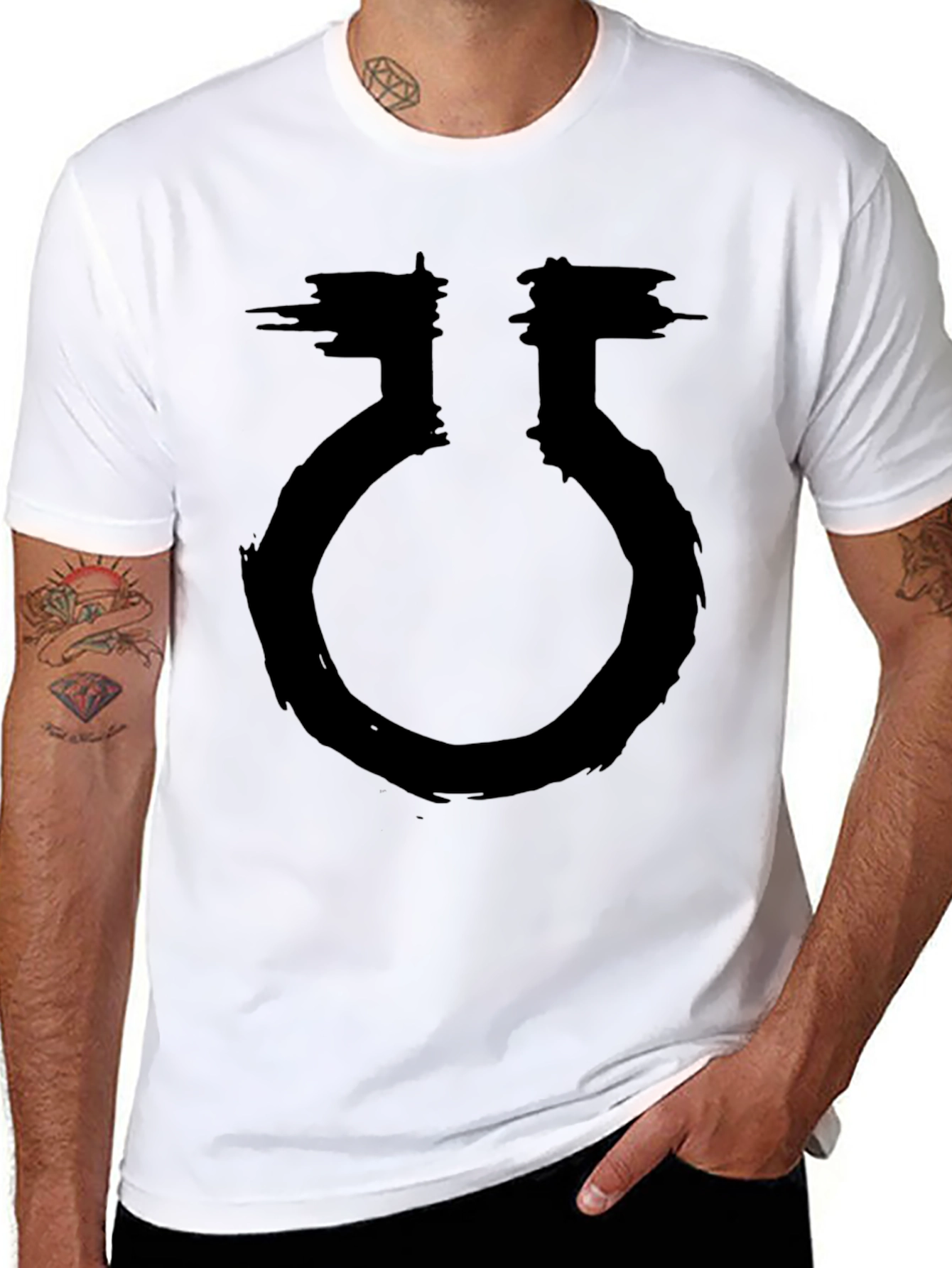 Grunge Symbol Black T-Shirt