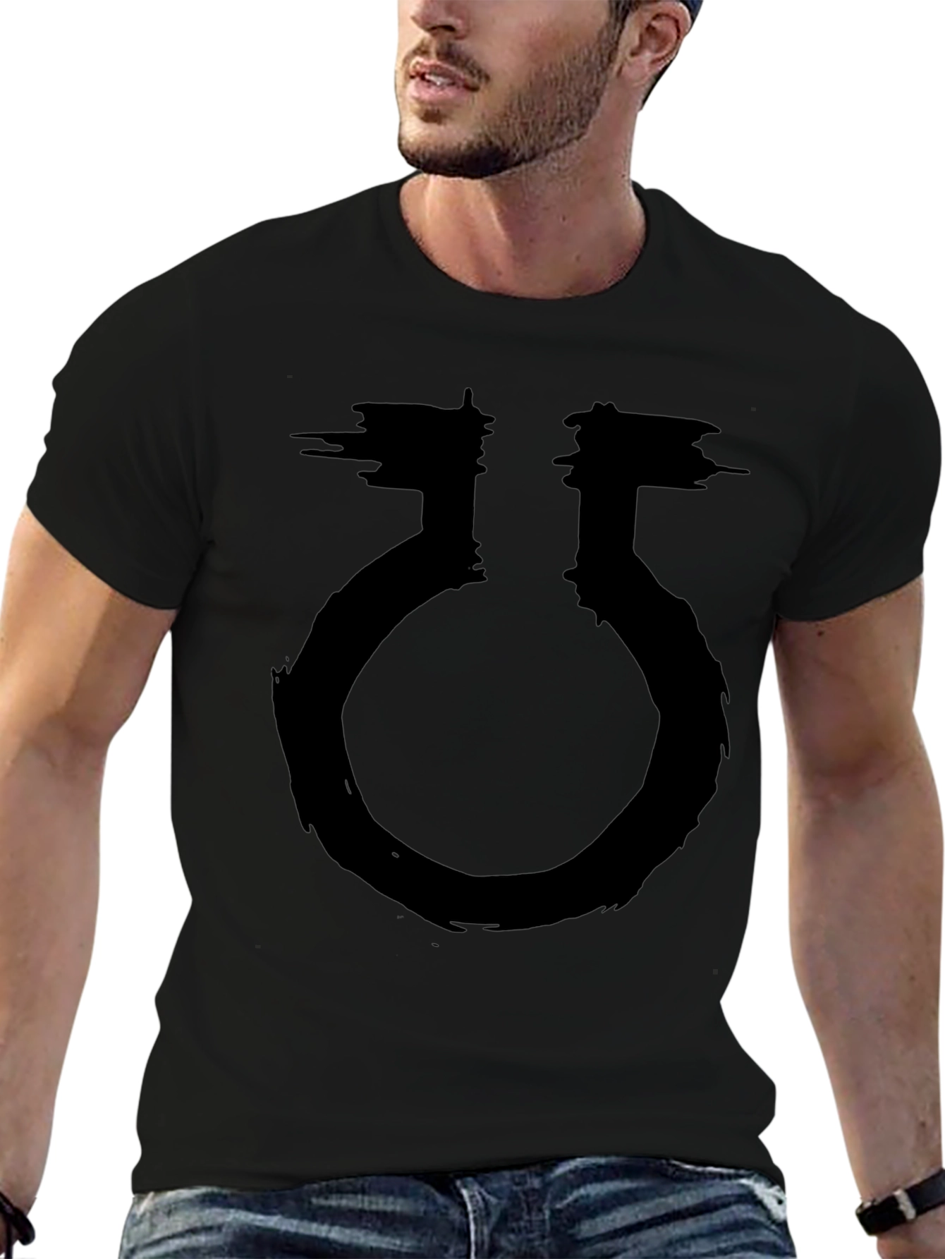 Grunge Symbol Black T-Shirt