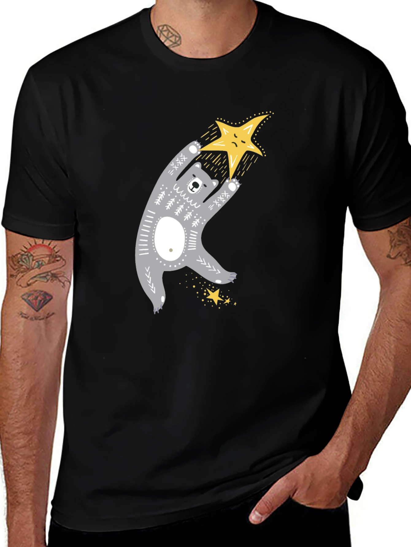 Bear Hugs Star T-Shirt - Cute Graphic Tee
