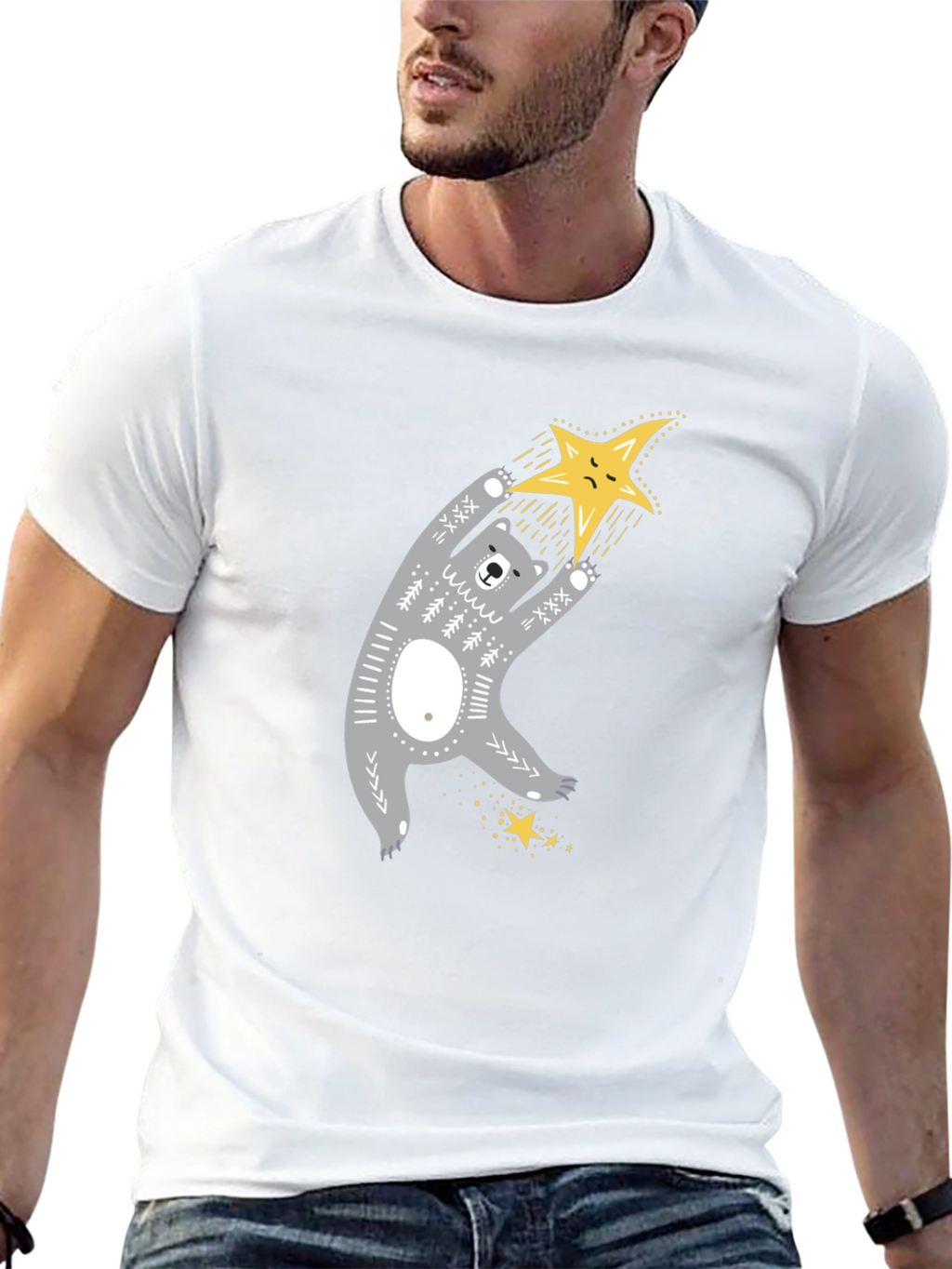 Bear Hugs Star T-Shirt - Cute Graphic Tee