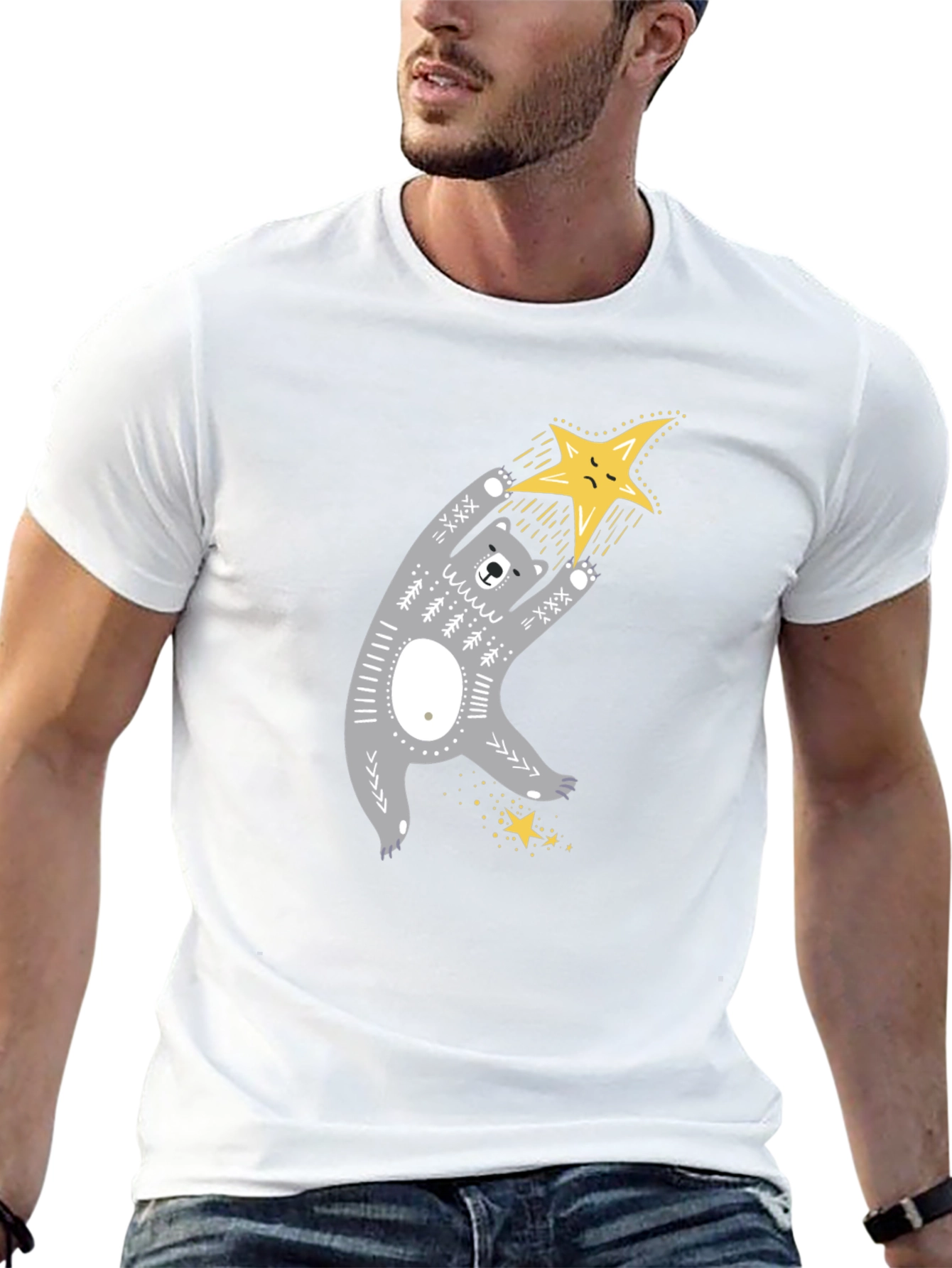 Bear Hugs Star T-Shirt - Cute Graphic Tee
