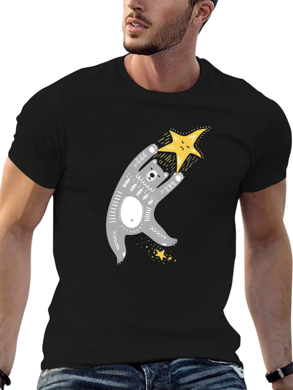 Bear Hugs Star T-Shirt - Cute Graphic Tee