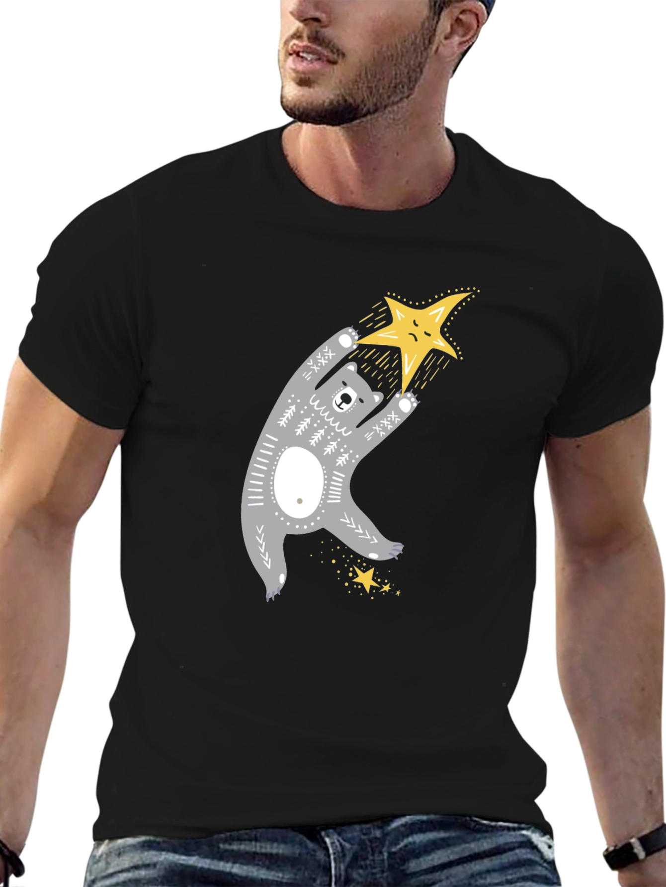 Bear Hugs Star T-Shirt - Cute Graphic Tee
