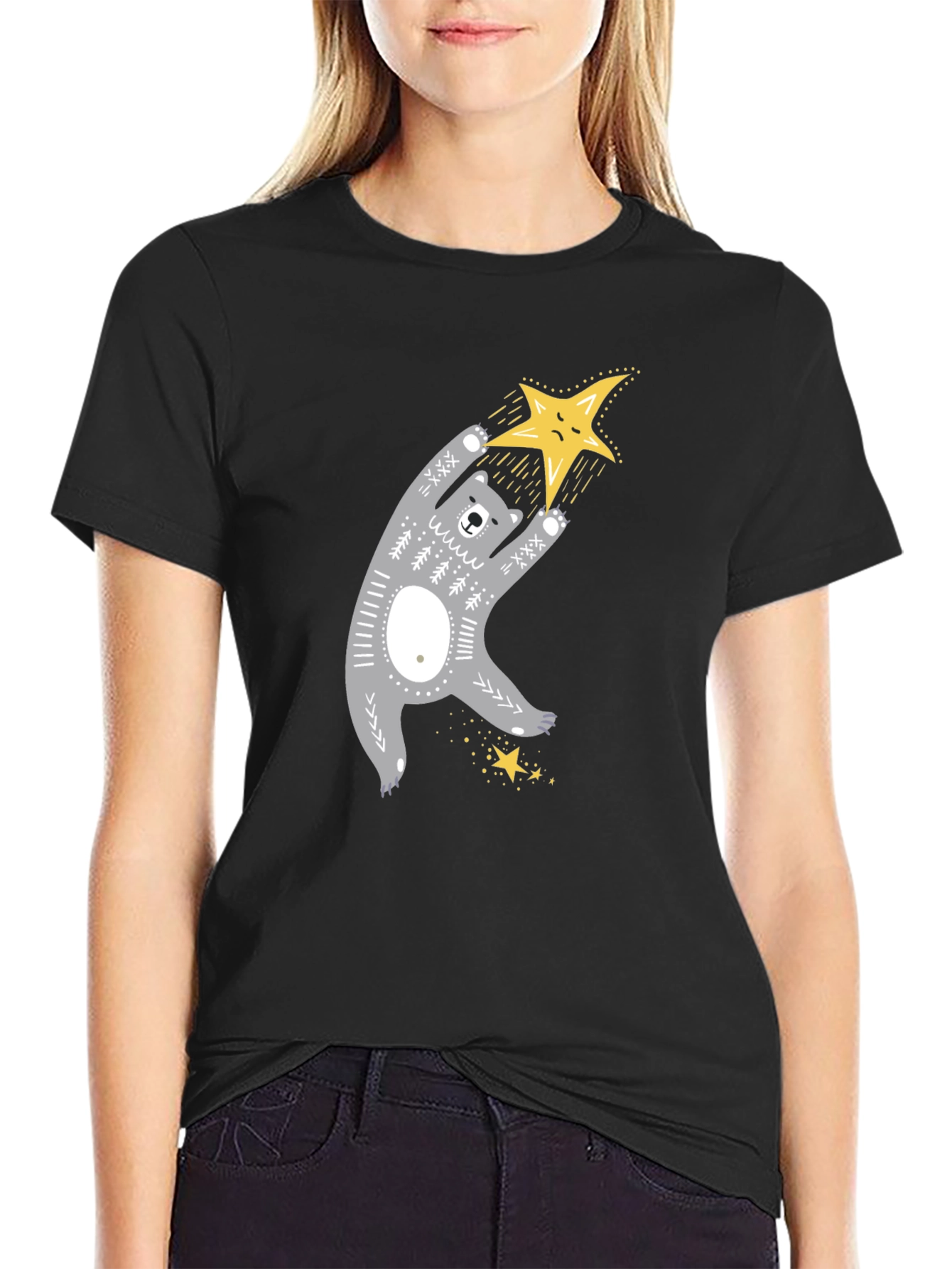 Bear Hugs Star T-Shirt - Cute Graphic Tee