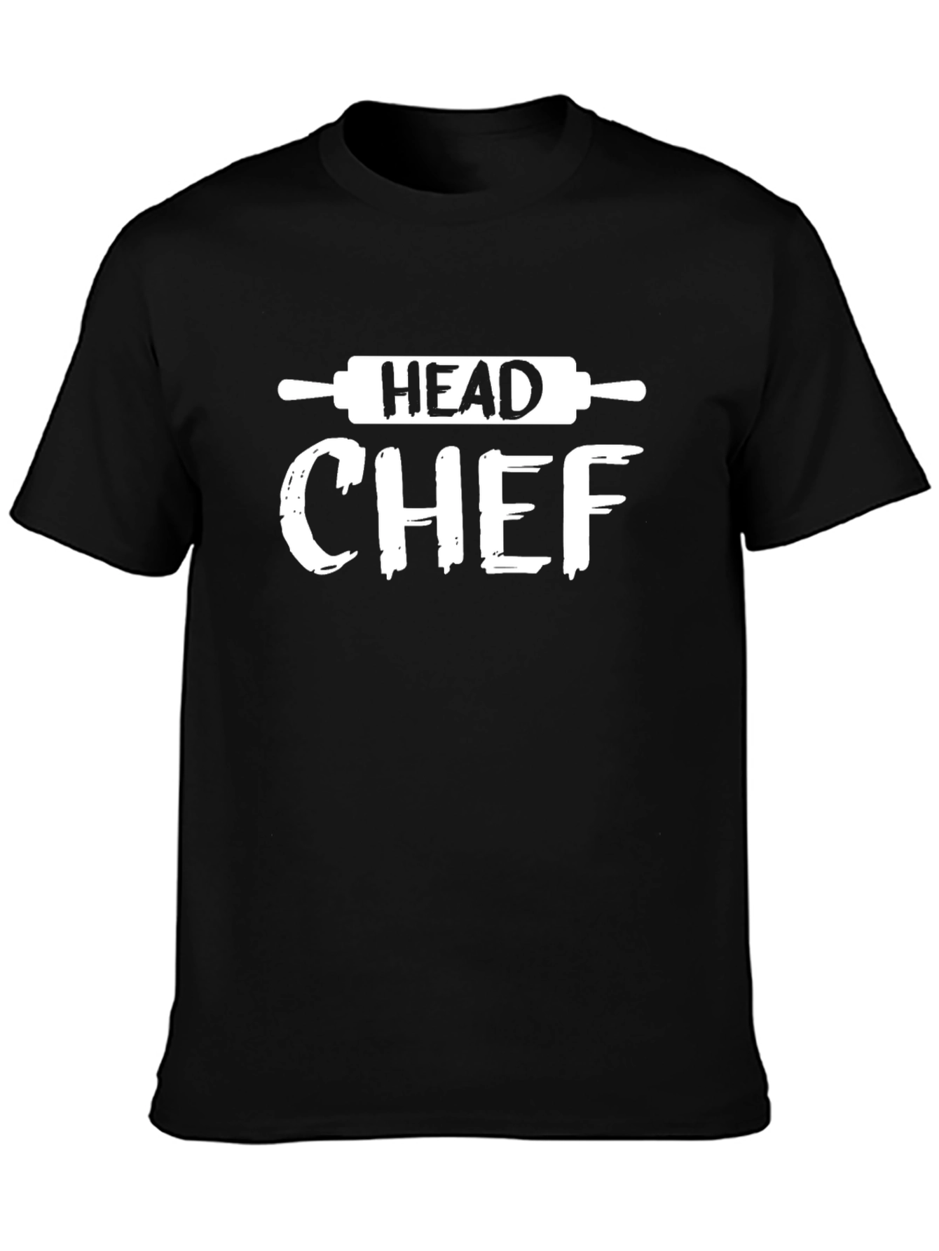 Head Chef Black T-Shirt - Culinary Master Design