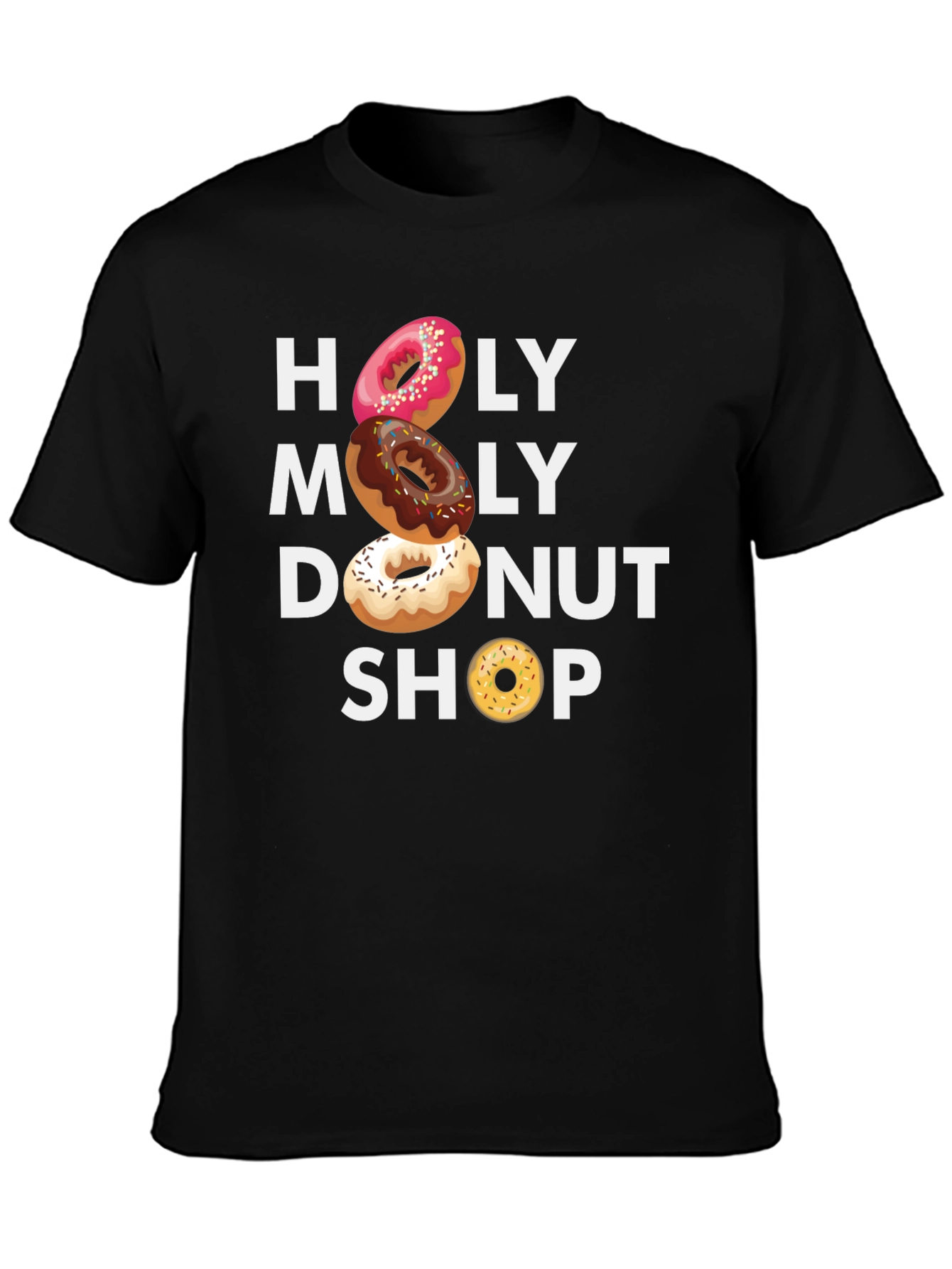 Holy Moly Donut Shop Graphic T-Shirt