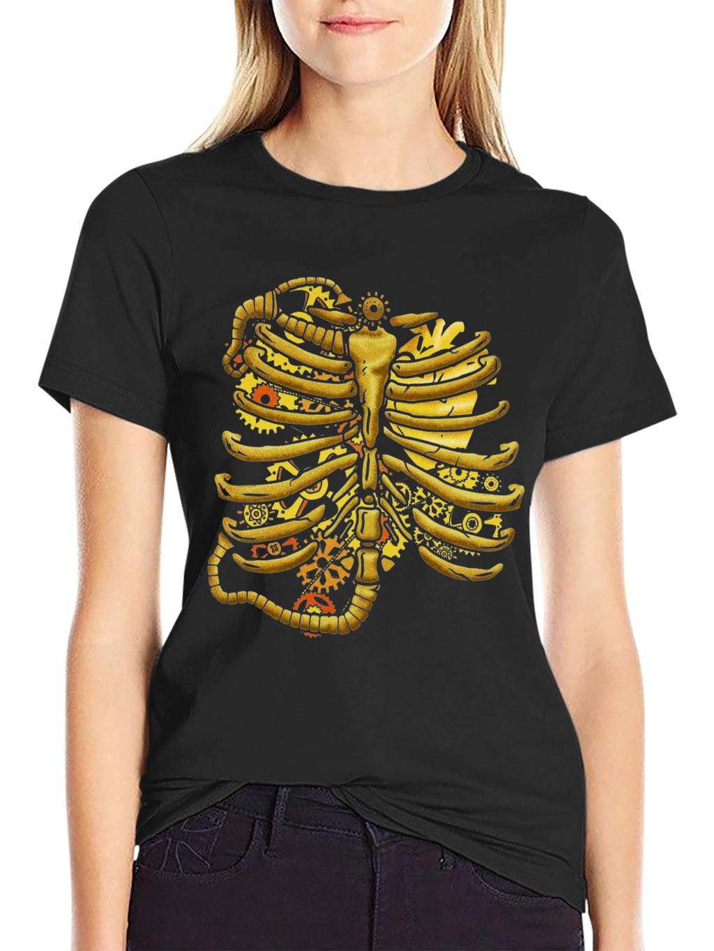Steampunk Rib Cage Graphic Tee