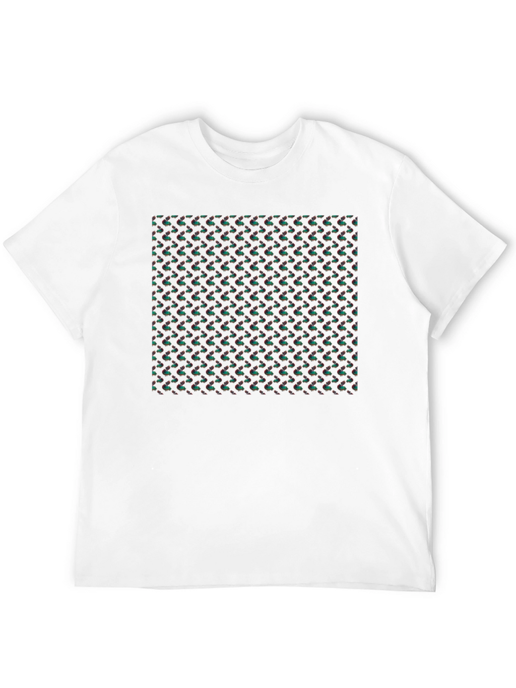 Patterned Black T-Shirt