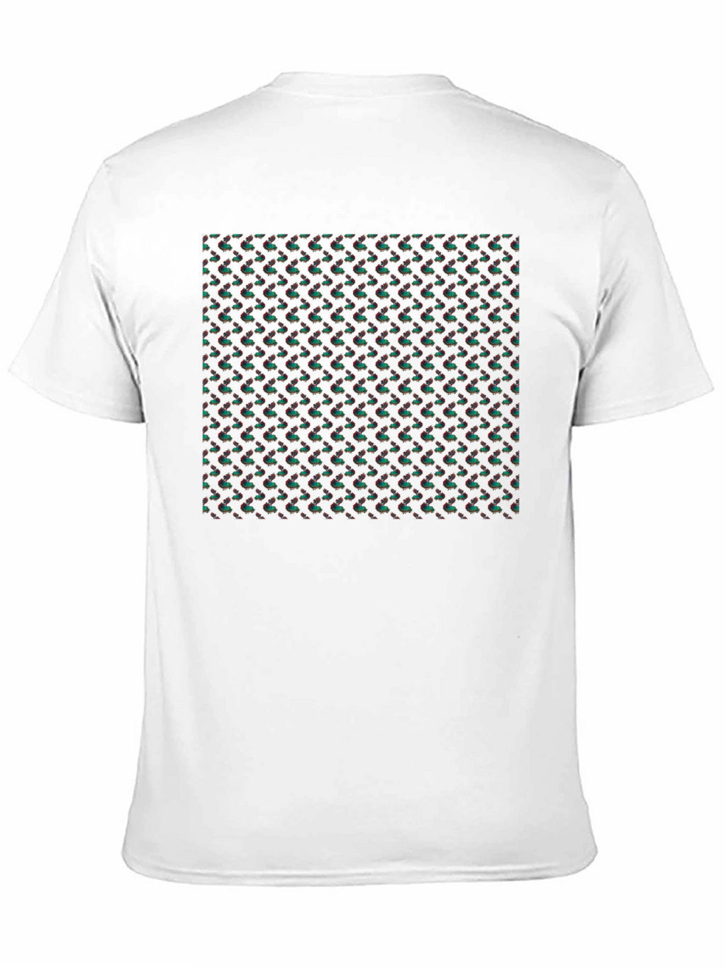 Patterned Black T-Shirt