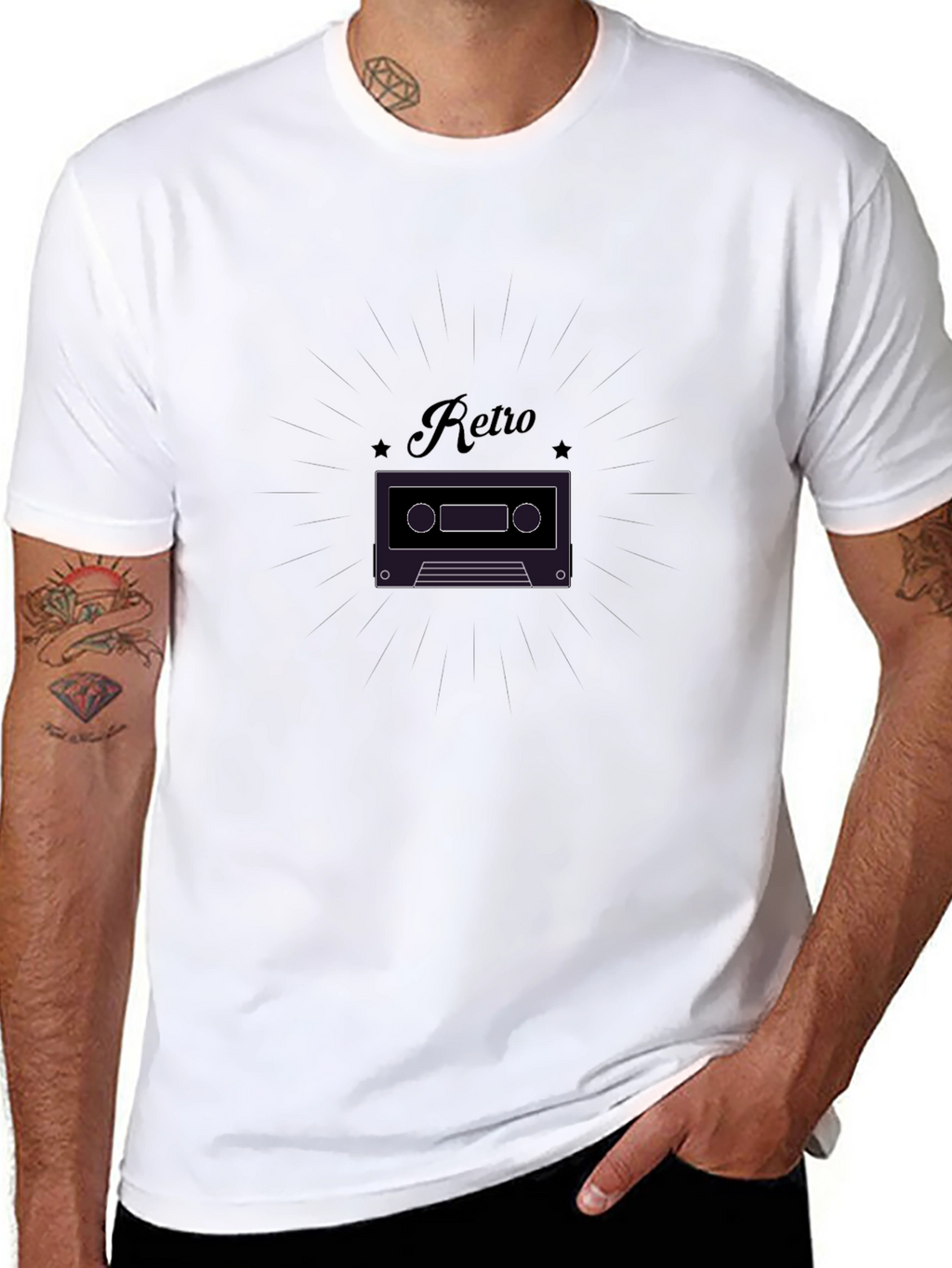 Retro Cassette Tape Graphic T-Shirt - Classic Style
