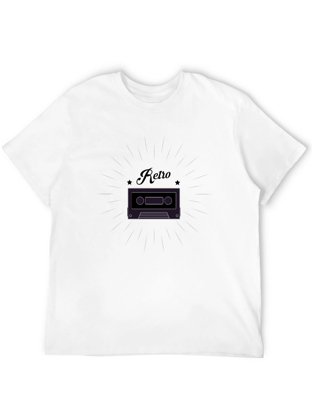 Retro Cassette Tape Graphic T-Shirt - Classic Style