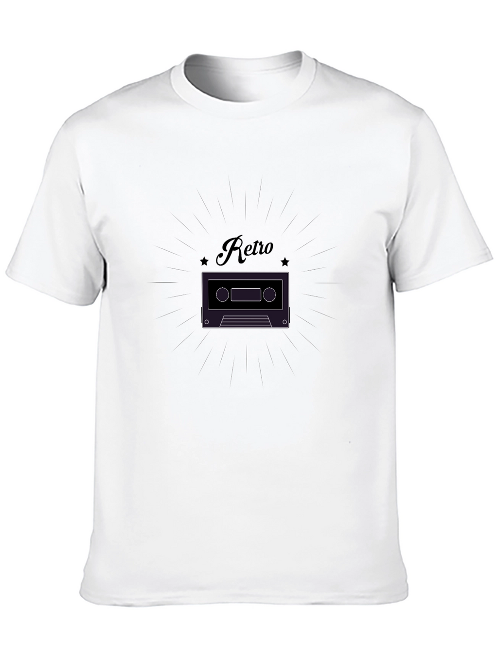 Retro Cassette Tape Graphic T-Shirt - Classic Style