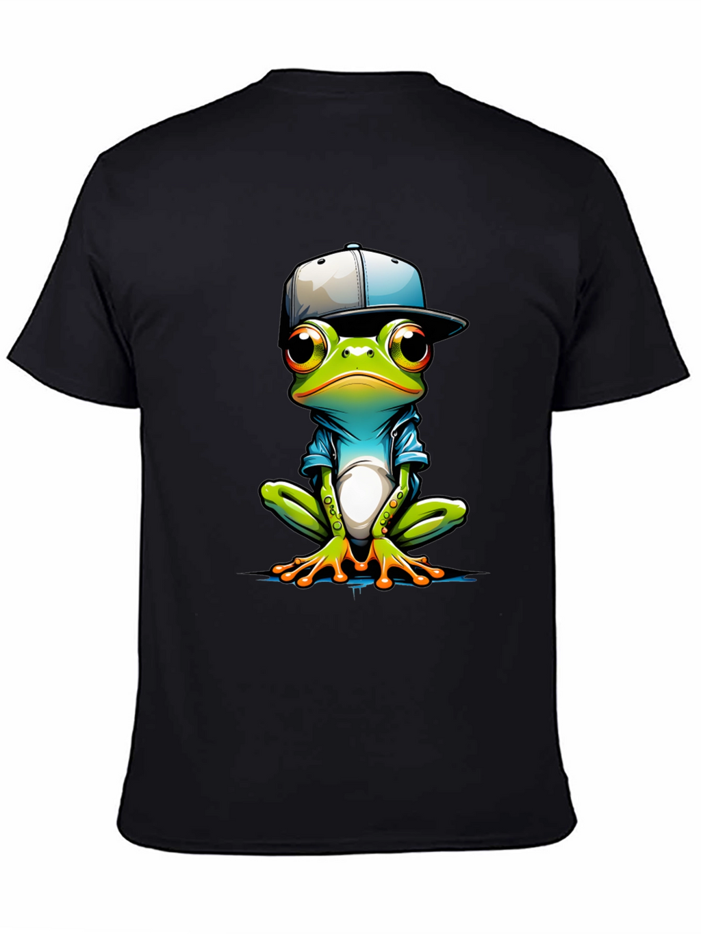 Cool Frog Graphic Tee - Trendy Animal Print T-Shirt