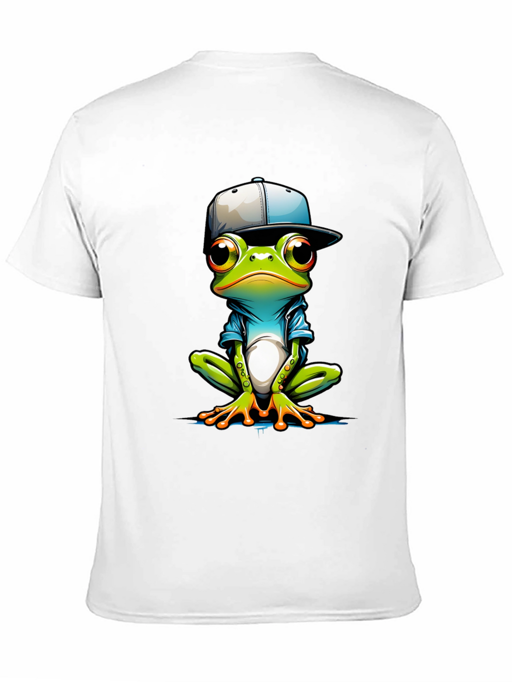 Cool Frog Graphic Tee - Trendy Animal Print T-Shirt