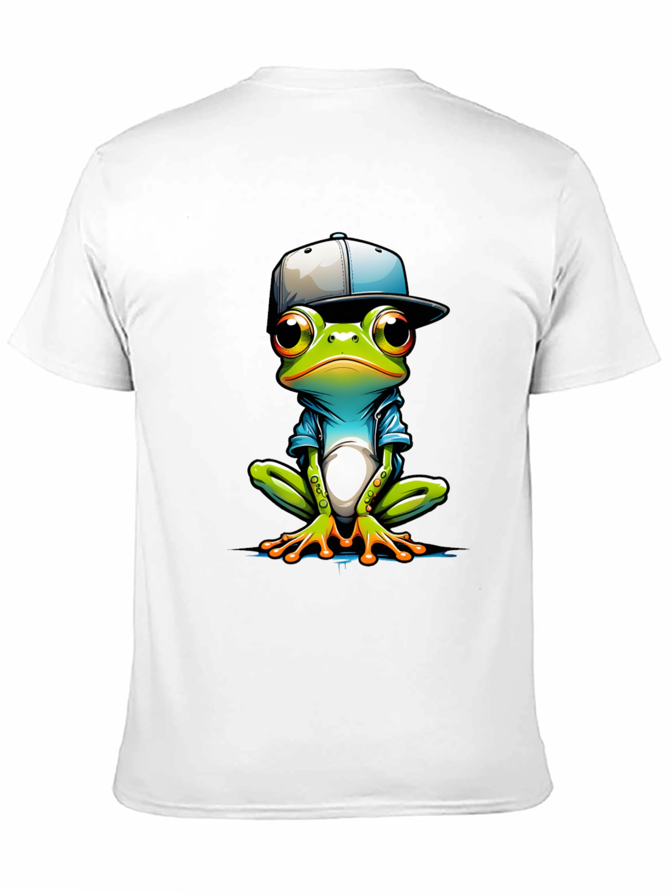 Cool Frog Graphic Tee - Trendy Animal Print T-Shirt