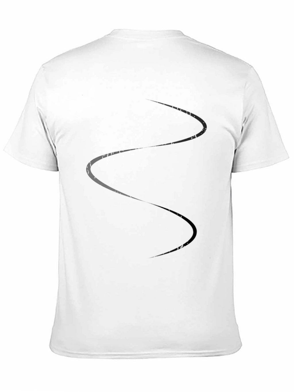 Mens Black Graphic Print Tee