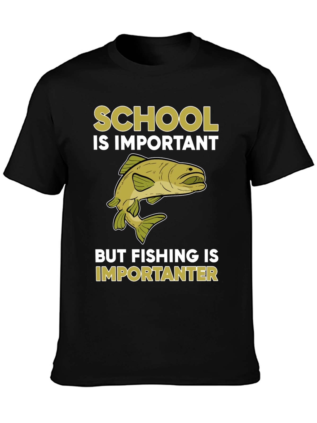 Funny Fishing T-Shirt - School is Important Fishing is Importanter
