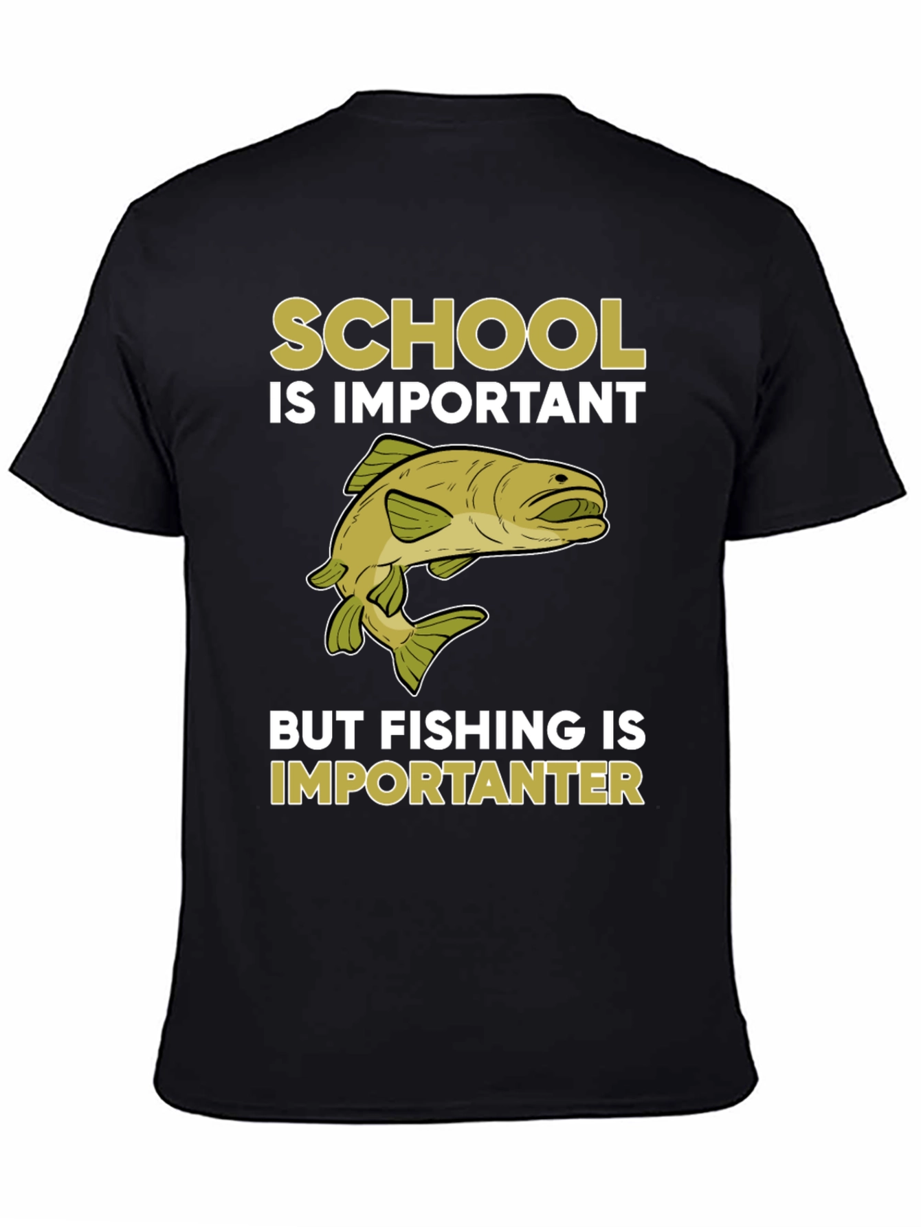 Funny Fishing T-Shirt - School is Important Fishing is Importanter