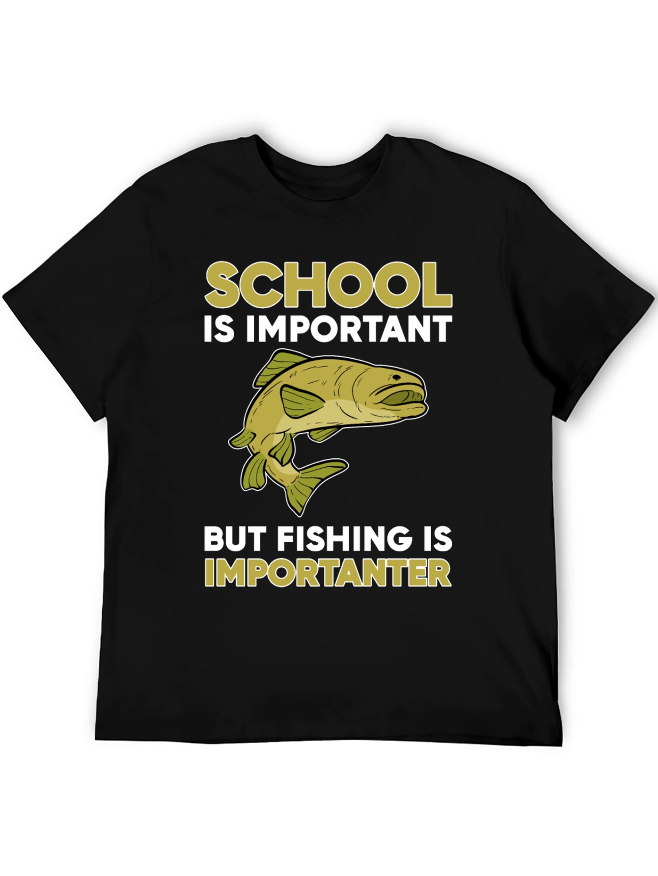 Funny Fishing T-Shirt - School is Important Fishing is Importanter