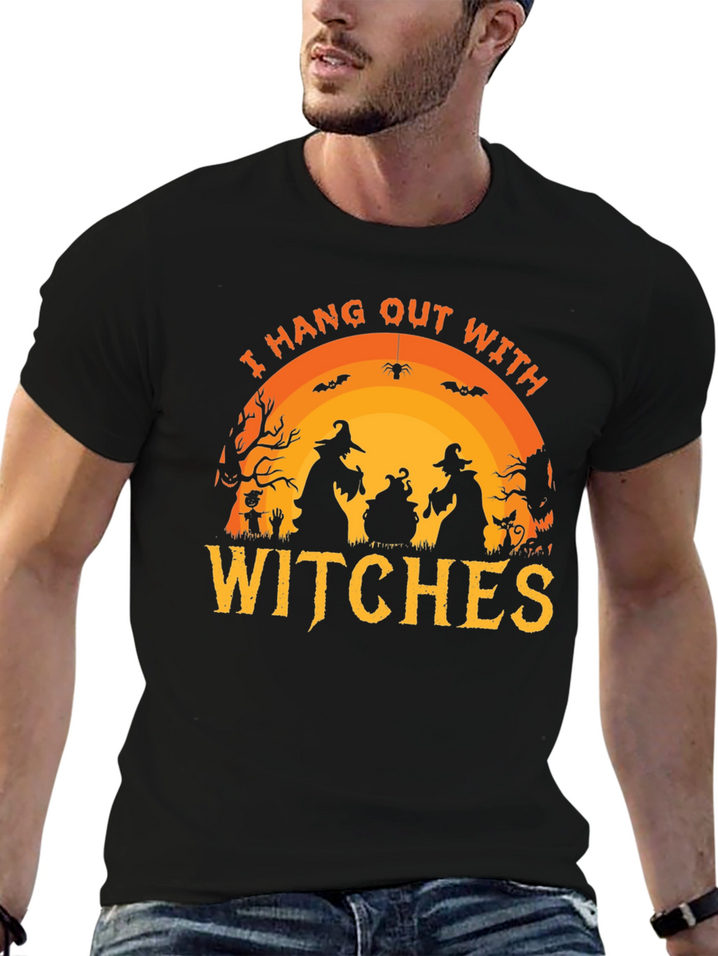 Halloween Witch T-Shirt - Hang Out With Witches