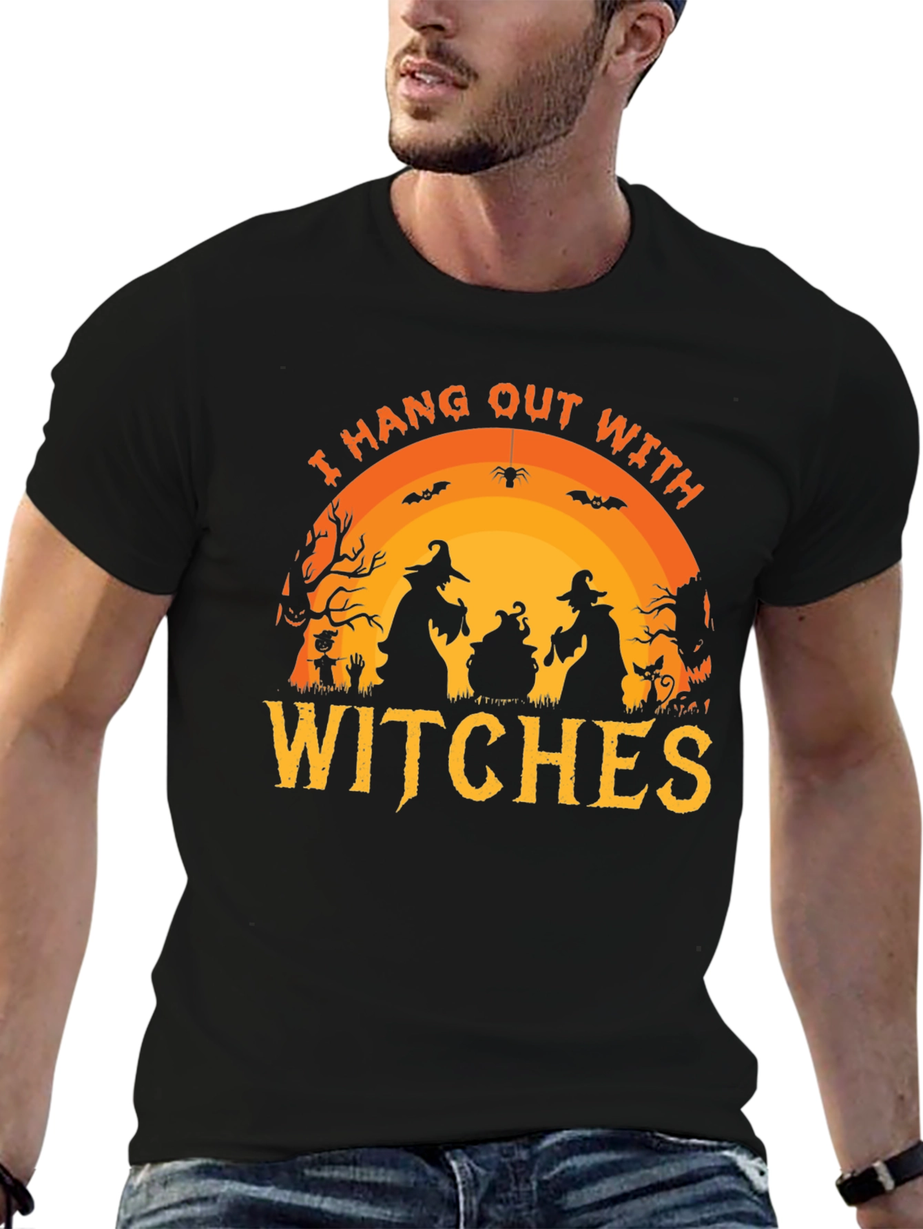 Halloween Witch T-Shirt - Hang Out With Witches