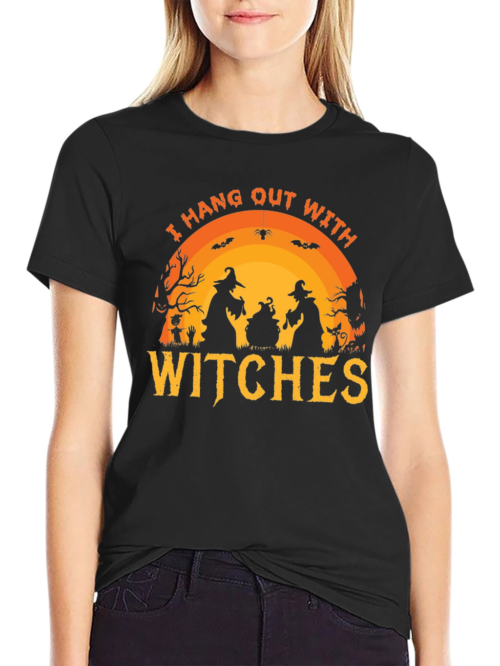 Halloween Witch T-Shirt - Hang Out With Witches