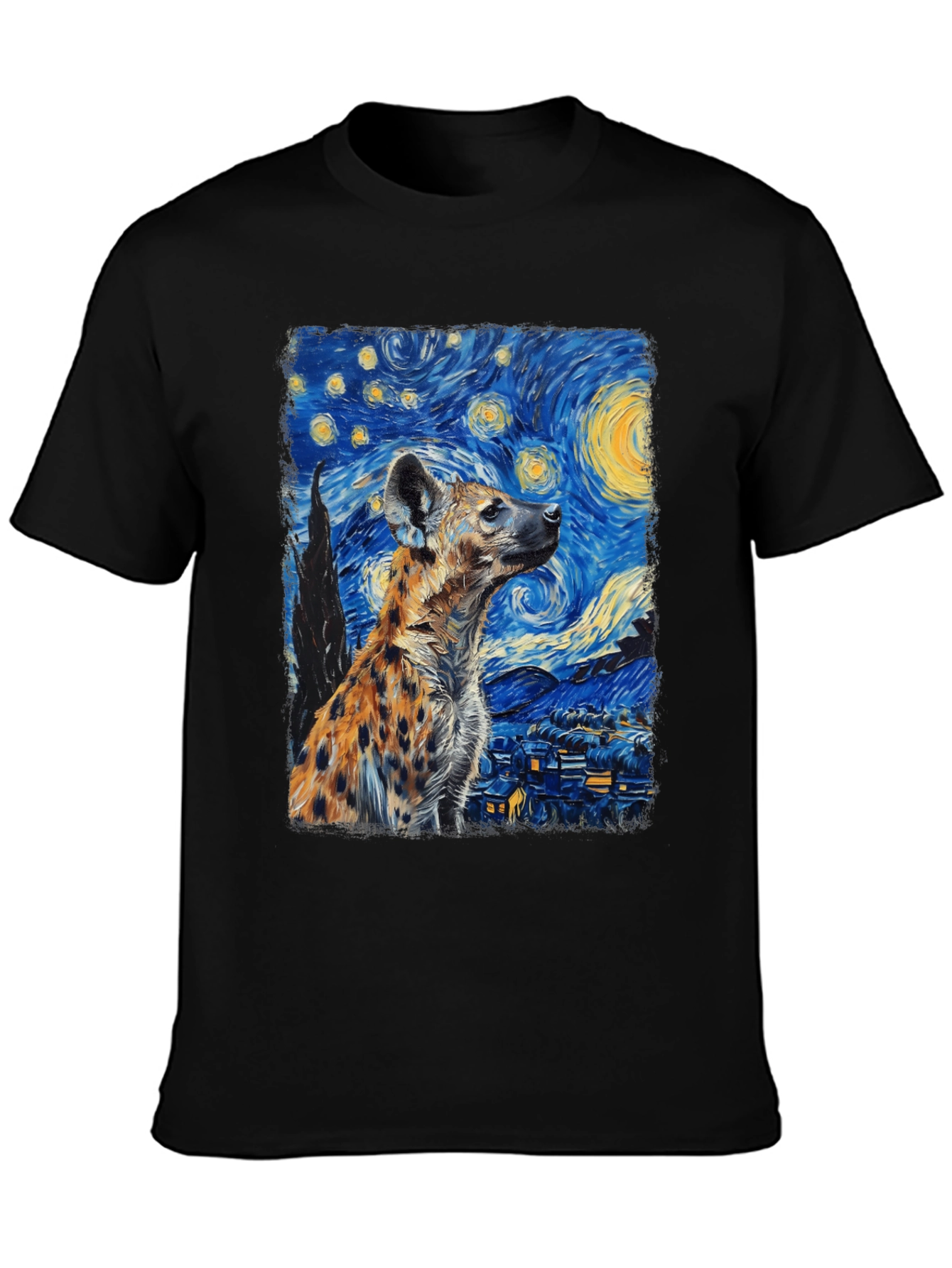 Starry Night Hyena Graphic Tee