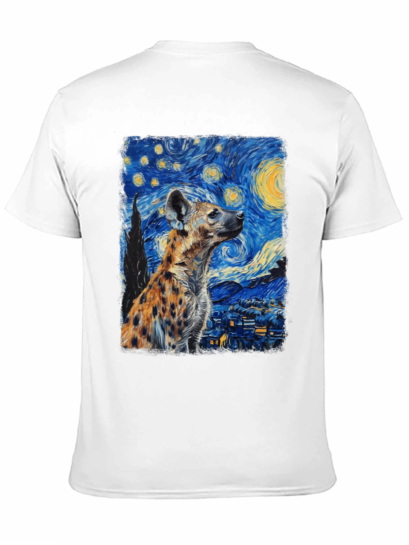 Starry Night Hyena Graphic Tee