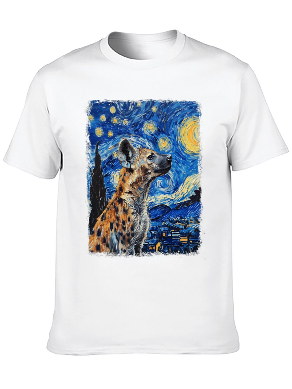 Starry Night Hyena Graphic Tee