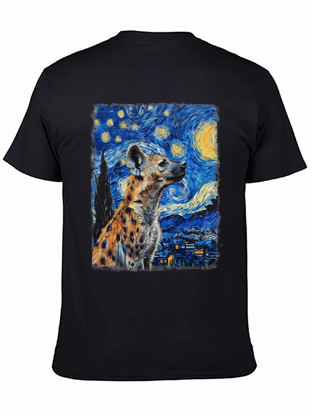 Starry Night Hyena Graphic Tee