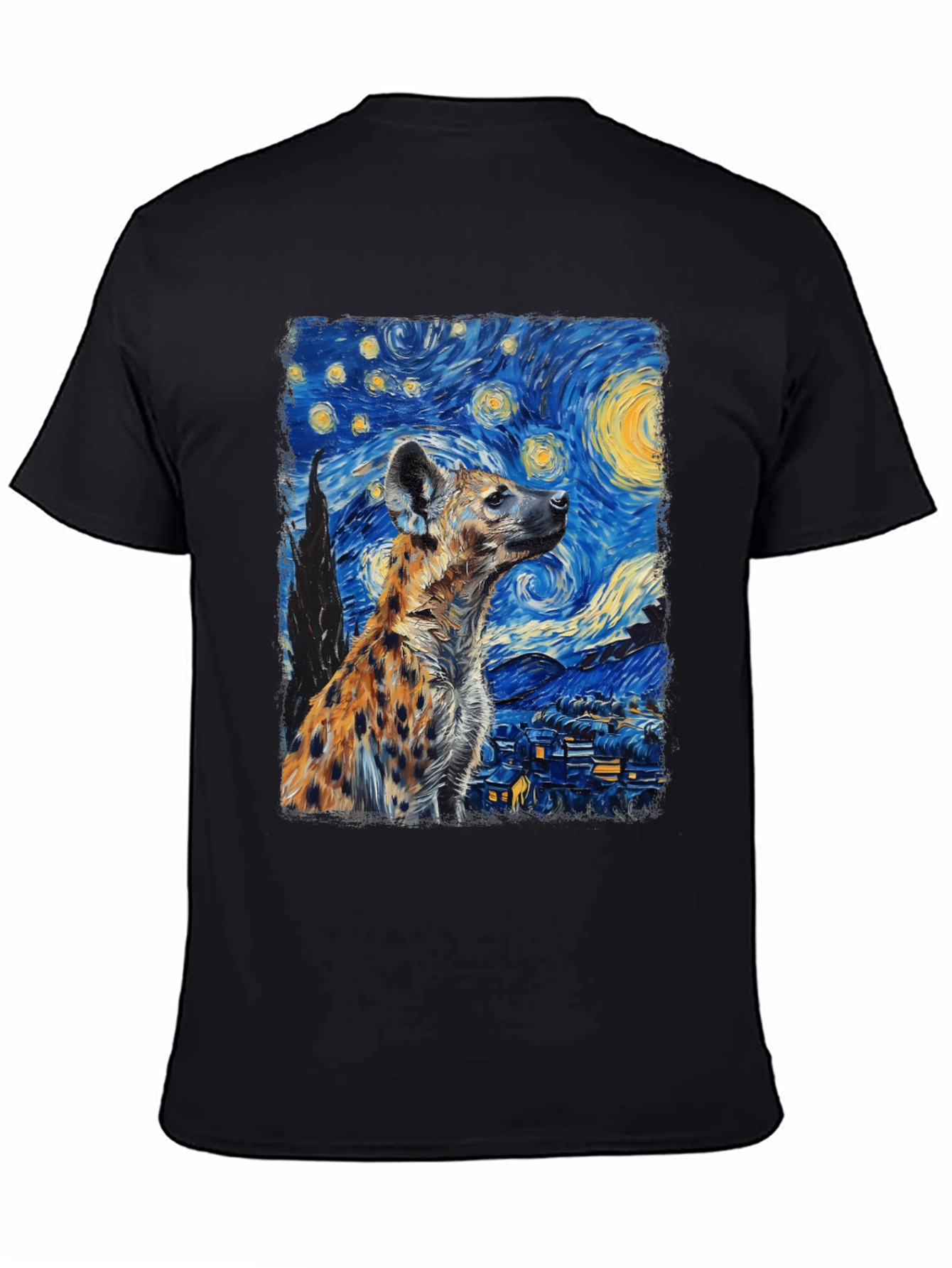 Starry Night Hyena Graphic Tee