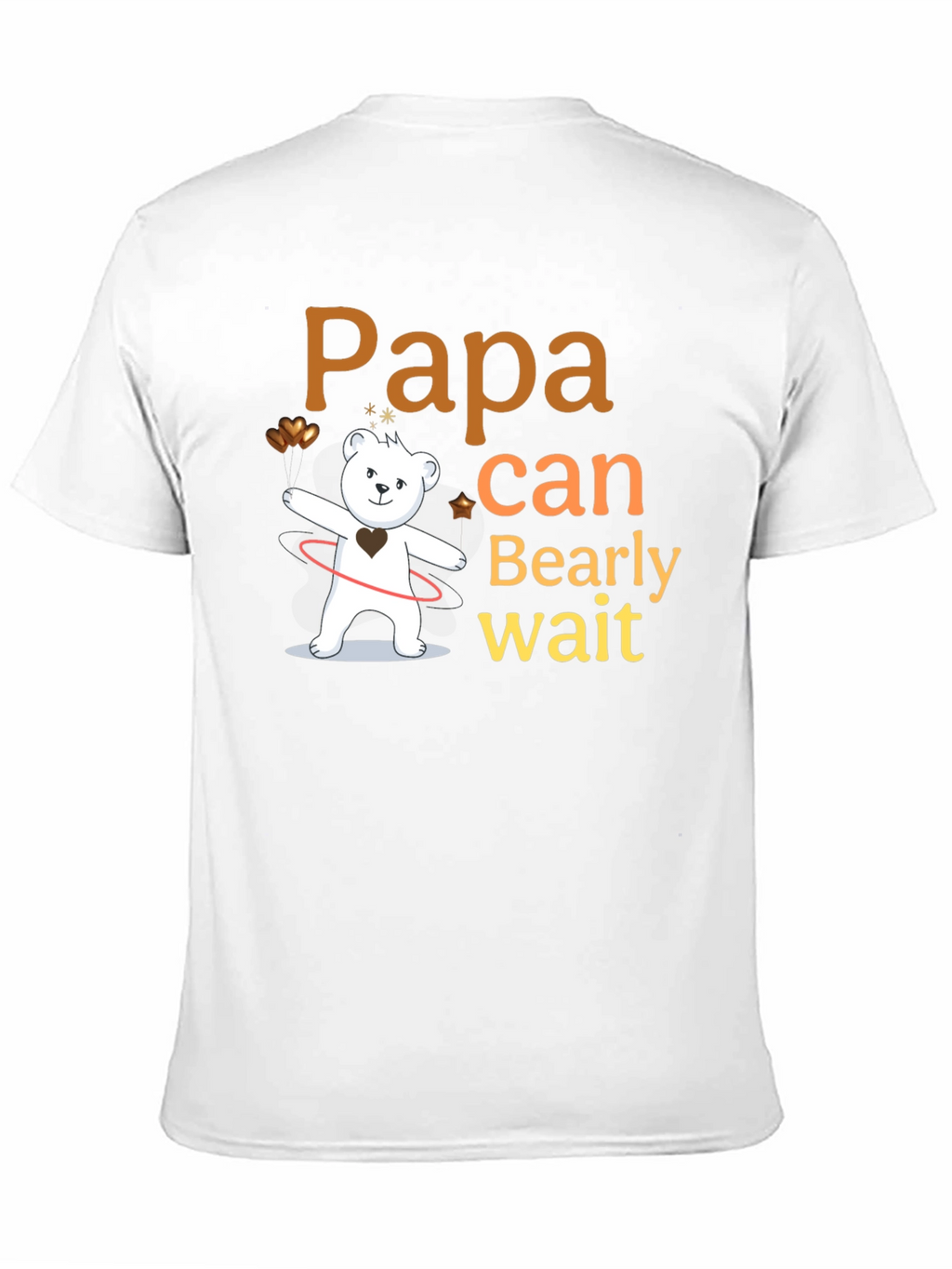 Papa Bearly Wait Mens T-Shirt
