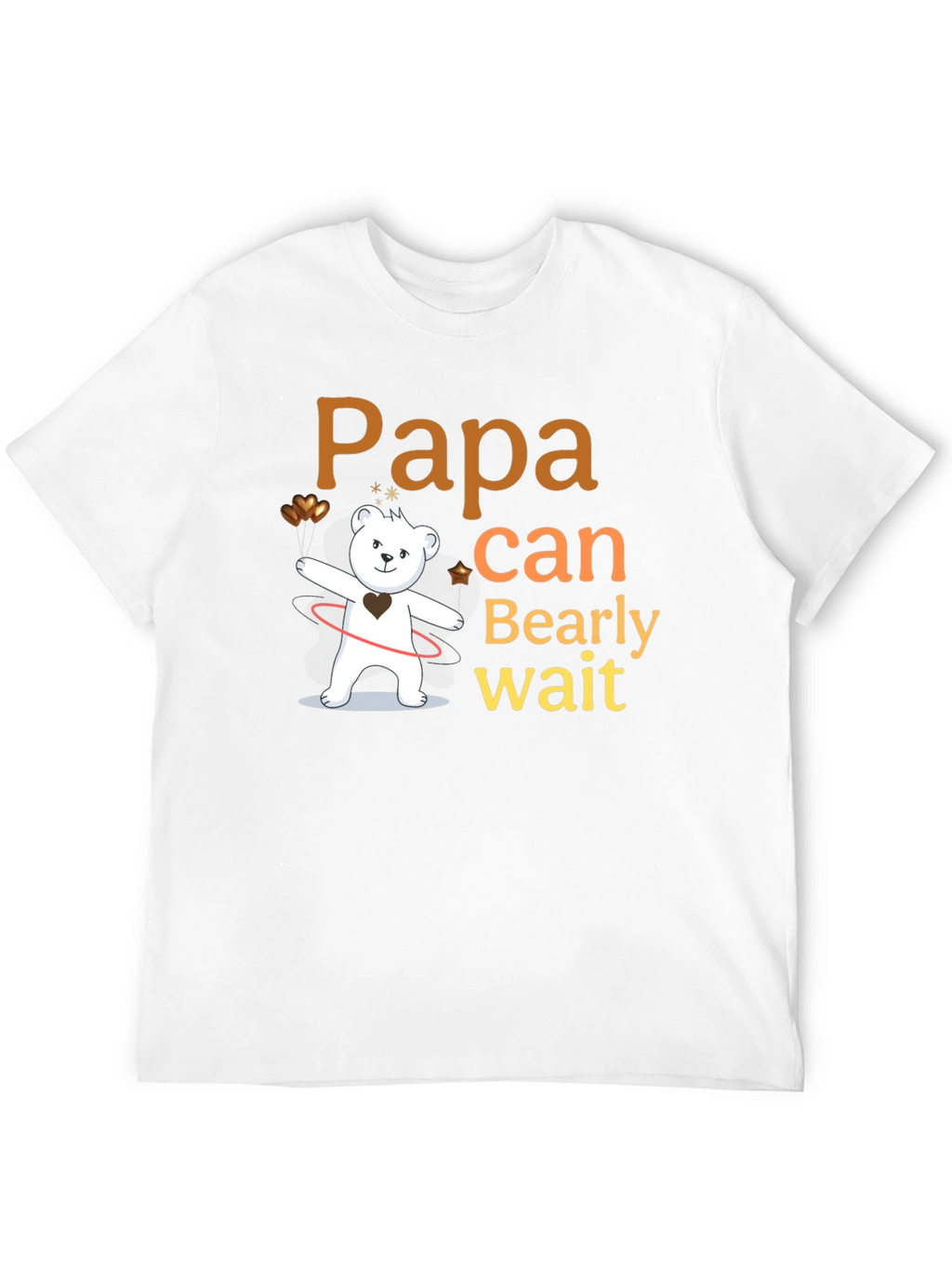 Papa Bearly Wait Mens T-Shirt