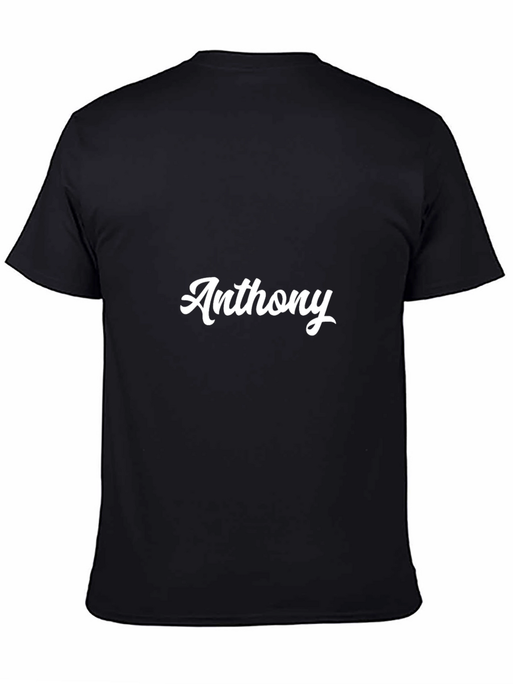 Anthony Script Black T-Shirt
