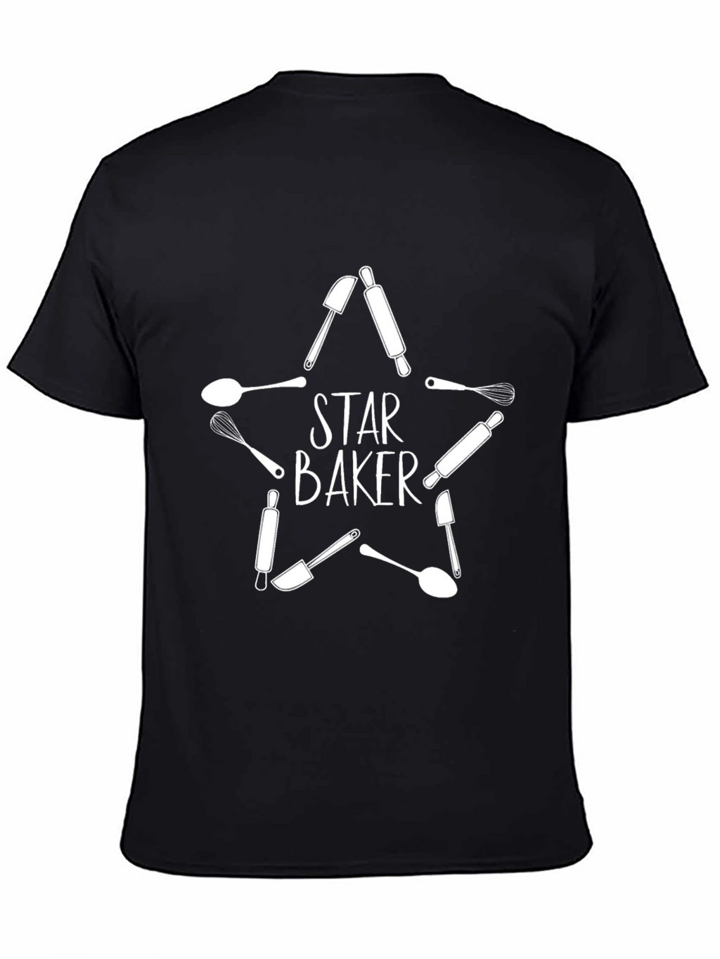 Star Baker T-Shirt - Baking Tools Design