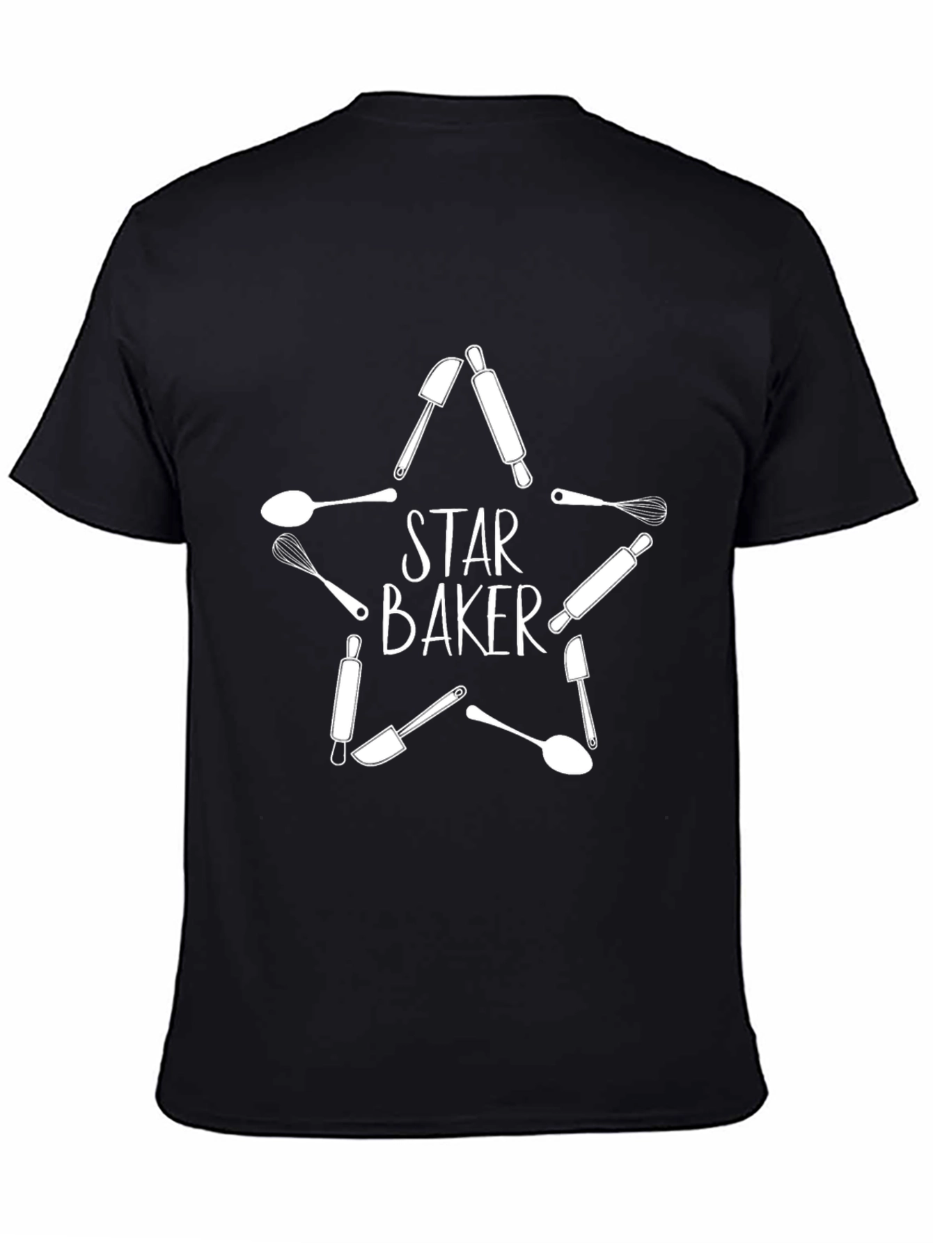 Star Baker T-Shirt - Baking Tools Design