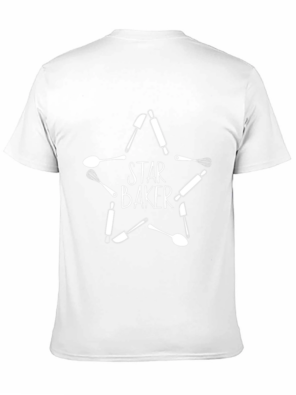 Star Baker T-Shirt - Baking Tools Design