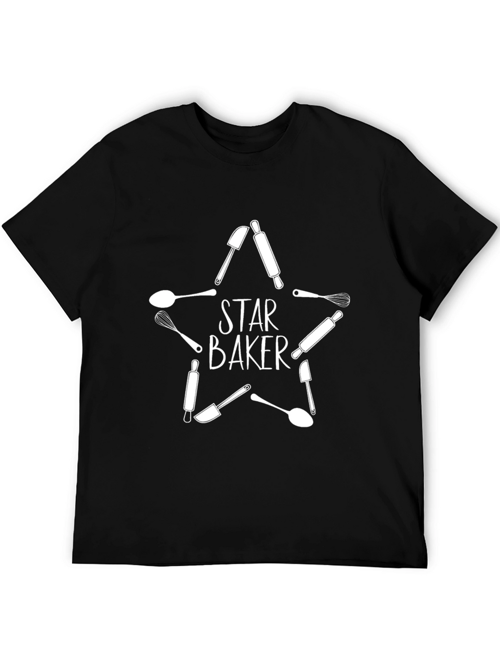 Star Baker T-Shirt - Baking Tools Design