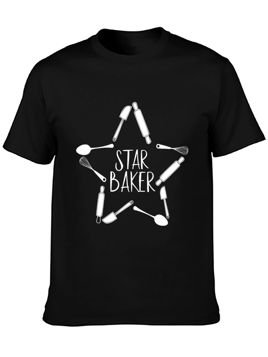 Star Baker T-Shirt - Baking Tools Design
