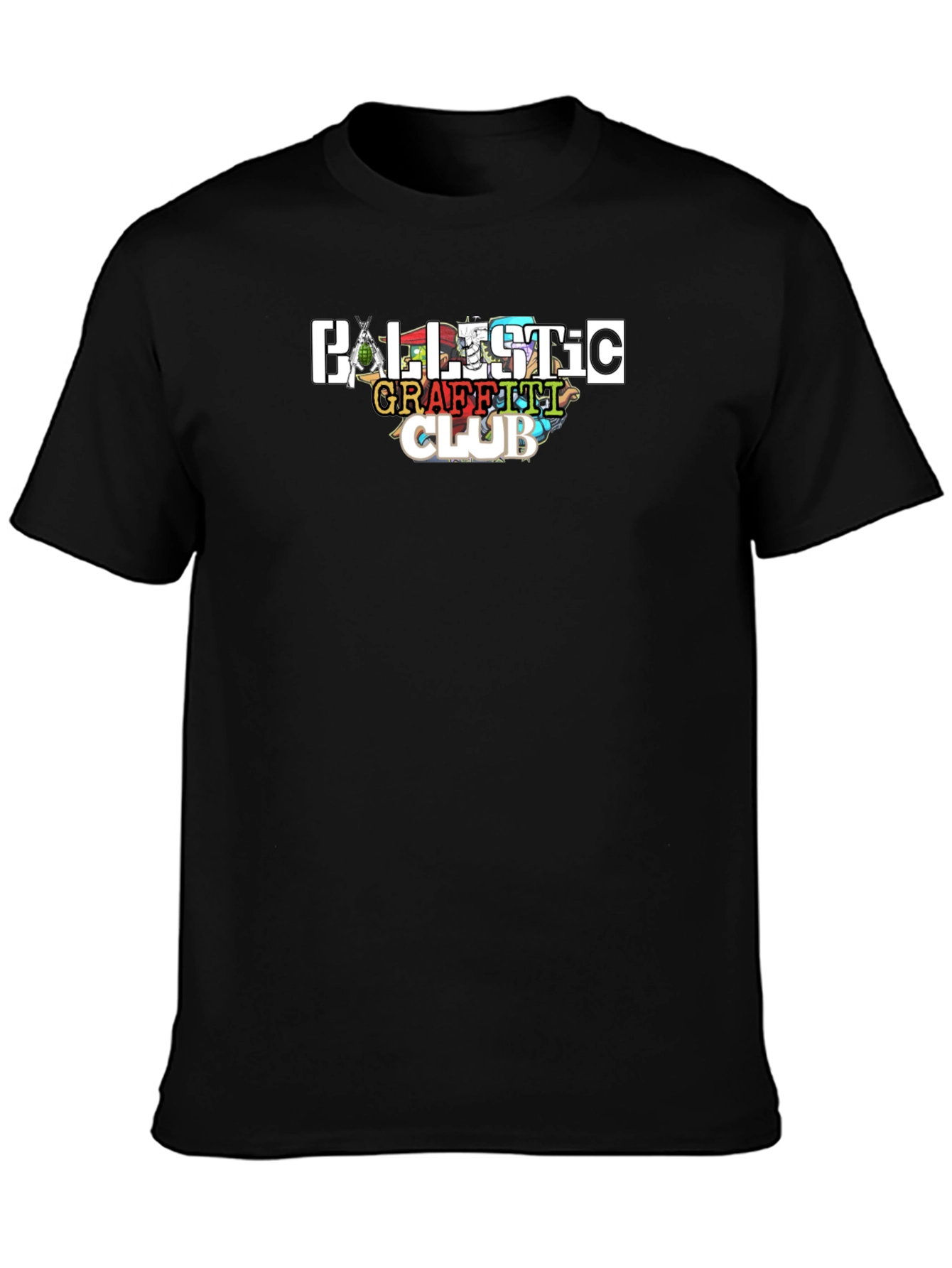 Ballistic Graffiti Club Black T-Shirt
